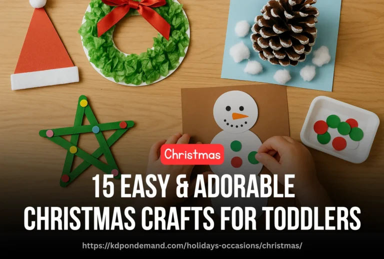 15 Easy & Adorable Christmas Crafts for Toddlers